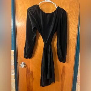 Chic Black Long Sleeve Dress